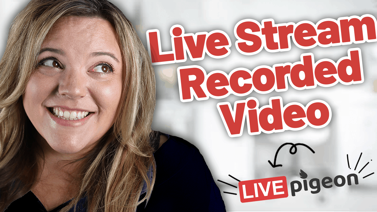 How To Live Stream Recorded Video SUPER EASY!!