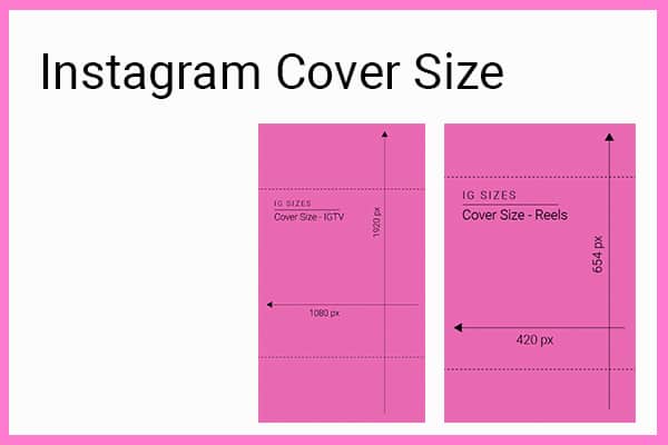 Instagram cover sizes 2021
