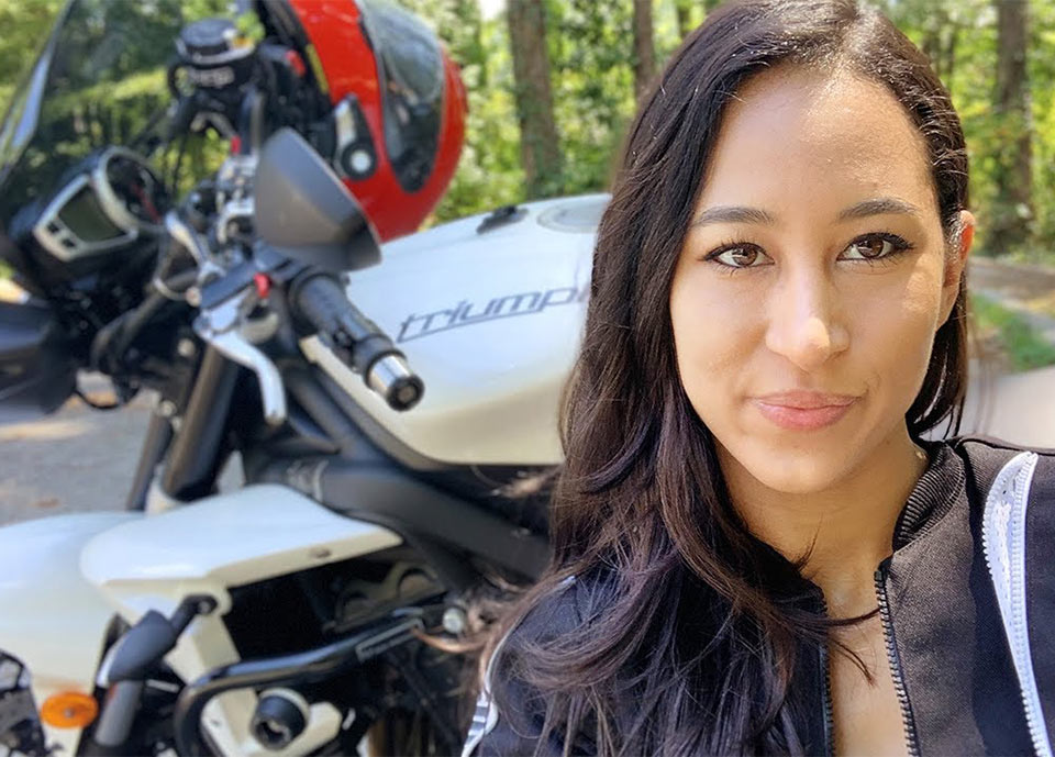 071: Carolyn - Doodle on a Motorcycle